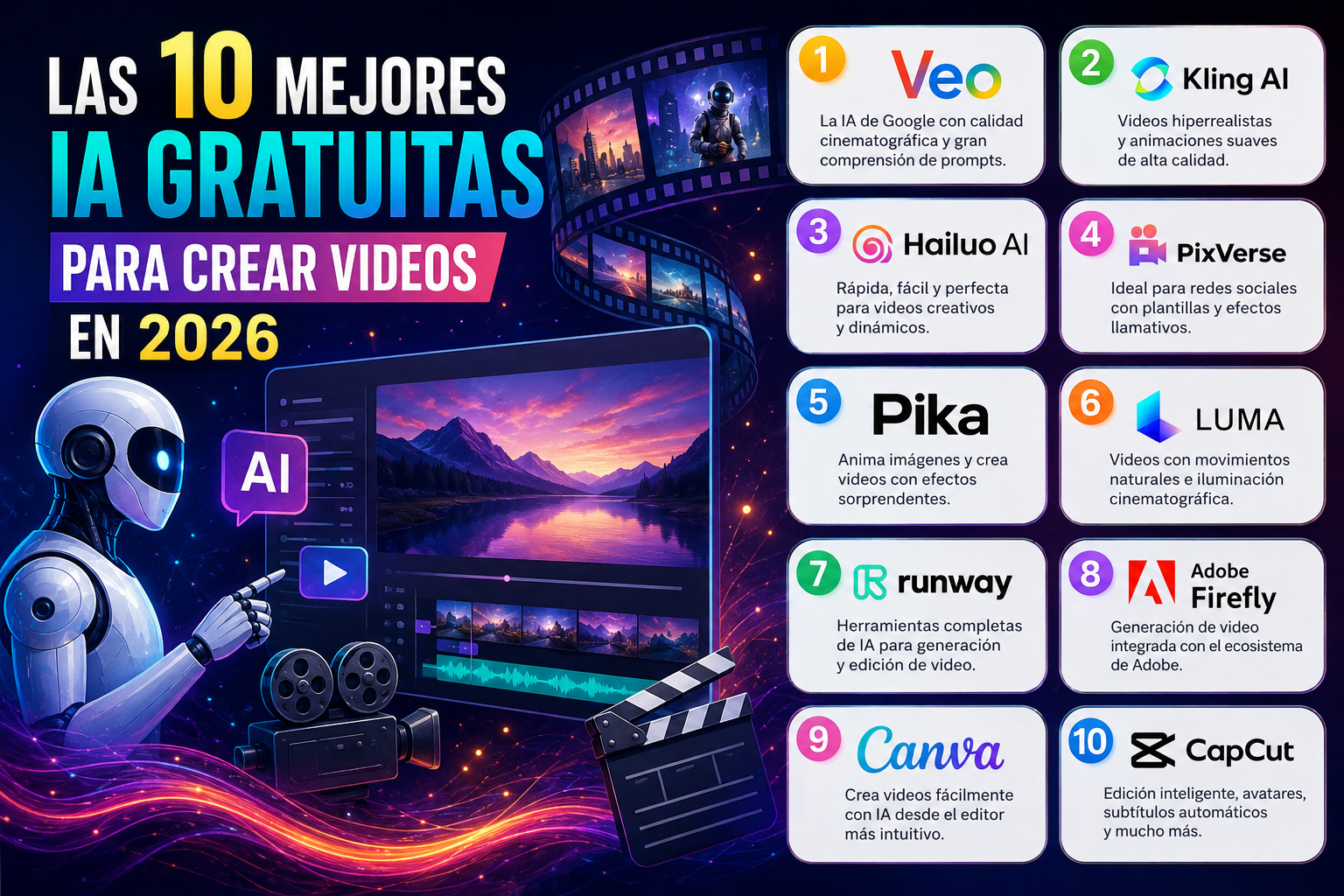 mejores ia para hacer videos 2026